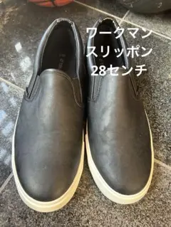 ブラック スリッポン 合成皮革