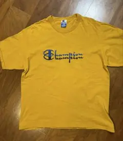 90s Champion イエロー Tシャツ Lサイズ