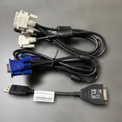 DVIケーブル DVI変換ケーブル VGAケーブル　3本セット