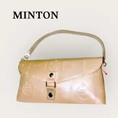 セール★ミントンMINTON クラッチバッグ 手持ち　ベージュ　ハンドバッグ
