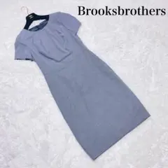 【美品】ブルックスブラザーズ×レダ ワンピース Ｕネック 千鳥格子