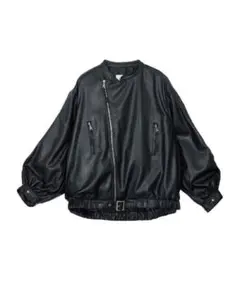 Ameri EGG GATHER LEATHER JACKET