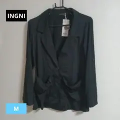 INGNI イング 黒 レーヨン ジャケット M