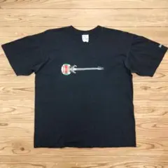【古着】USA COTTON T-AMERICA ギタープリント Tシャツ L