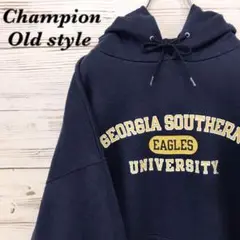 《希少》チャンピオン champion ☆パーカー XXL ネイビー