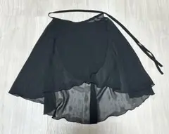 LかF チャコット　フリード　ブラック シフォン バレエ　巻きスカート