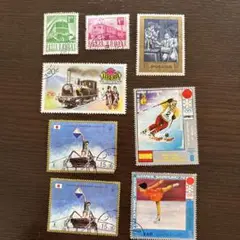 使用済み外国切手8枚セット