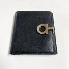 Salvatore Ferragamo フェラガモ 財布 折り財布 黒 ブランド