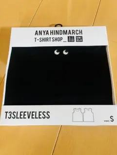 ユニクロアニヤ・ハインドマーチノースリーブT黒S