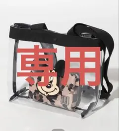 未使用　WCJ ディズニー　PVC トートバッグ　ミッキー　ブラック