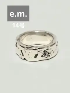e.m.イーエム シルバーリング ダイヤ付き