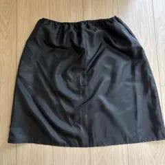 ペチコート　ウエストゴム付き　ブラック　　　　　 L NO.2