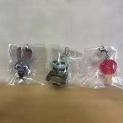 ズートピアガチャガチャ♥︎チャームアクセサリー3点セット