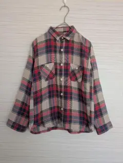 backnumber バックナンバー 羽織り チェック柄シャツ 140cm