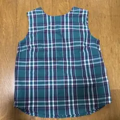 GU チェック柄 ノースリーブ リバーシブル