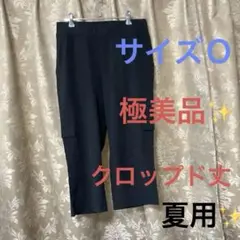 ⭐️極美品⭐️ブラックカーゴパンツ クロップド丈（O）