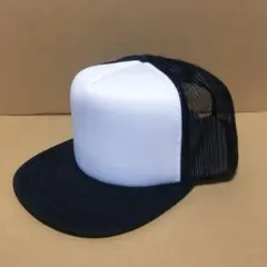OTTOメッシュキャップ☆フラットバイザー☆ツートンブラック！！！！！！！