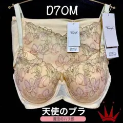 D70M トリンプ 天使のブラ魔法のハリ感596 ブラ＆ショーツ(Maxi)YE