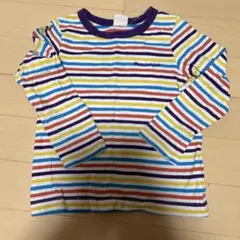 Moujonjon 長袖カットソー 100cm ストライプ