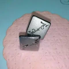 シルバー スクエアカフリンクス