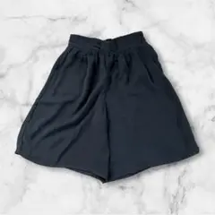 キッズ 130 キュロットスカート スカーチョ ブラック 黒