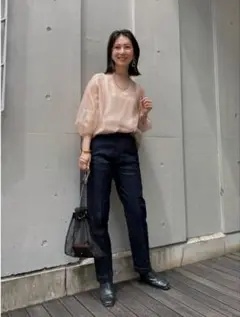AIRLY SHEER BLOUSE/アメリ