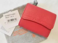 【新品】 イルビゾンテ 二つ折り財布 コンパクト トマトのようなレッド【箱付き】