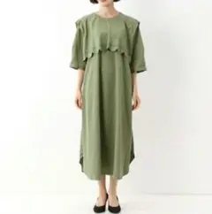 【新品】FRAPBOIS　フラボア　レイブローワンピース　カーキ　ゆったり