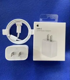 Apple iPad純正20W充電器とUSB-Cto Lightningケーブル