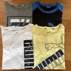 PUMA プーマ　Tシャツ　4枚セット　グレー黒白黄160㎝