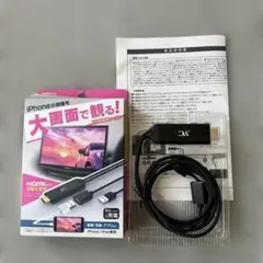 iPhoneの映像を大画面で観る！　HDMI変換ケーブル