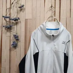 美品【L】ミズノ ジャージ上 ランニング トレーニングウェア テニス ジム