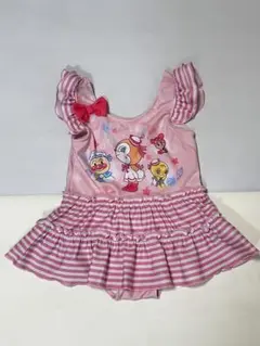 アンパンマン フリル付きワンピース水着 100
