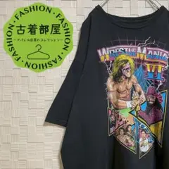 WWE公式 Tシャツ レッスルマニア 黒 XL プロレス オフィシャル ブラック