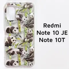 Redmi Note10JE 10T カバー クリア パンダ