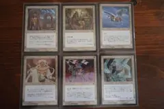 MTG 白 旧枠 日本語 6枚セット（若年の騎士／おとりの達人／サマイトの祝福