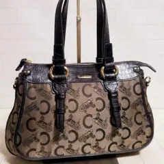 《極美品♪正規品》CELINEセリーヌトートバッグ/サルキー/馬車柄/型押レザー