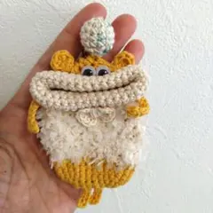 パクパクモンスター　リトルモンスター　キーケース　モフモフきいろくまさん