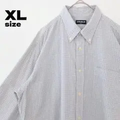 OLD UNIQLO オールド ユニクロ ボタンダウンシャツ　チェック柄　グレー