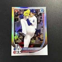 佐々木朗希 2025 Bowman Chrome RED LOGO リフラクター