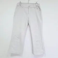 リンクイットオール　クロップドパンツ　アイボリー 38　オフィス　シンプル