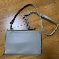 グレー レザー バッグ