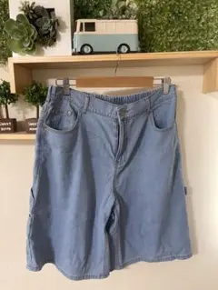 デニムペインターハーフパンツ
