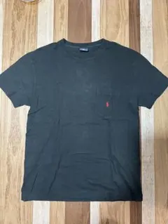 Polo by Ralph Lauren ブラック 黒/赤 ポケットTシャツ M