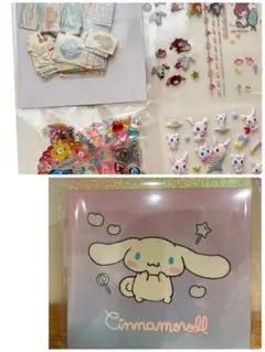 サンリオ　平成　シナモン　ジュエルペット　マイメロ等　①usedシール　②メモ帳