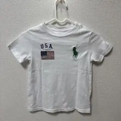 ラルフローレンPOLO RALPH LAUREN ホワイトTシャツ 4T