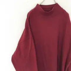USA製 cross creek 無地 オーバーサイズ タートルネック ロンT