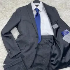 新品✨SIMPLICITE PLUS スーツ チャコールグレー 洗える XL