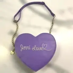 美品 Jenni Love ハート型ショルダーバッグ紫