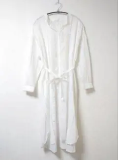新品! ストライプ長袖シャツワンピース